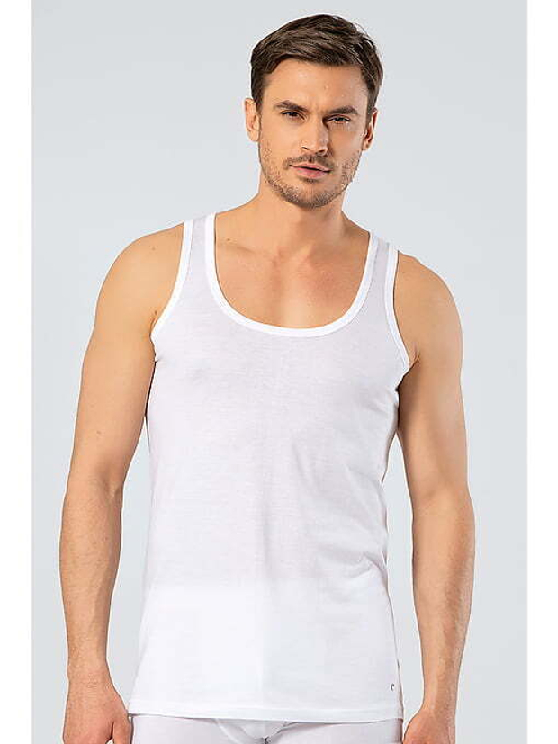 Майка мужская белый