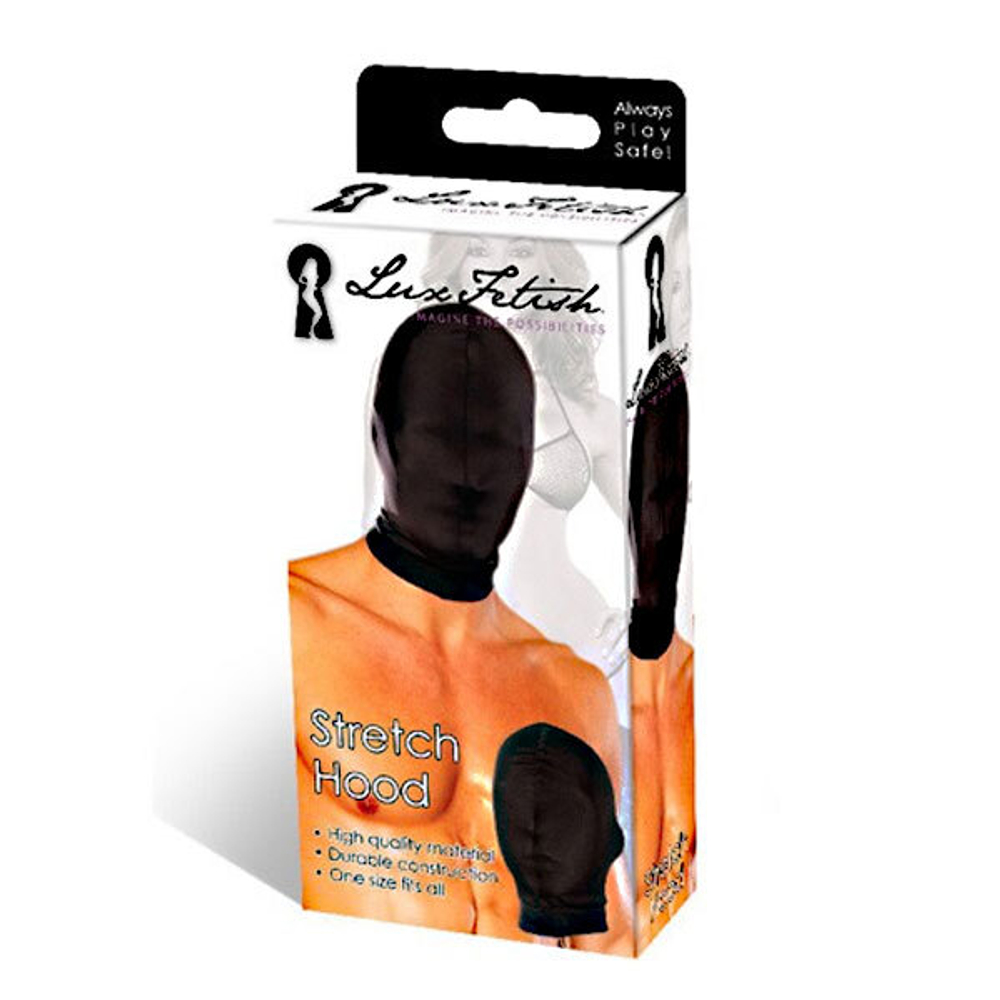 Черная глухая маска на голову (Цвет: черный)