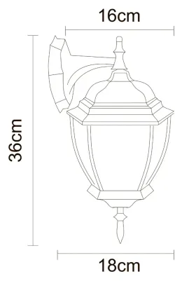 Уличный настенный светильник Arte Lamp