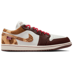 Jordan Air Jordan 1 Cushioning Low top Vintage Basketball Shoes Men's Tan