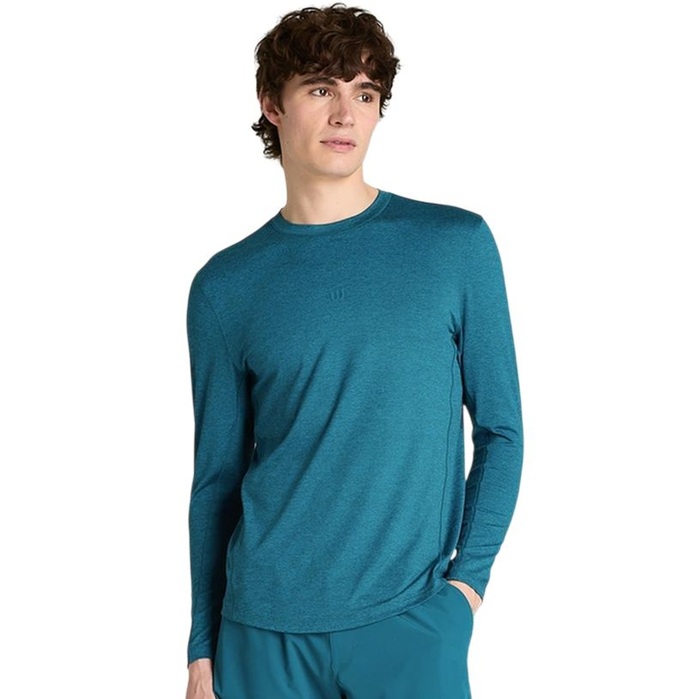 Теннисная футболка Wilson Everyday Performance Longsleeve - lyons blue