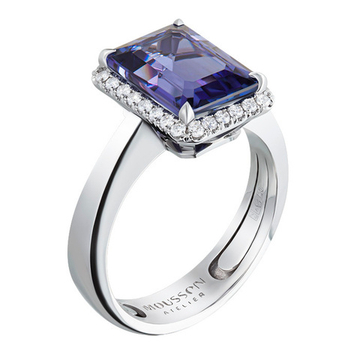 Кольцо с Танзанитом и Бриллиантами, R0070-9/1