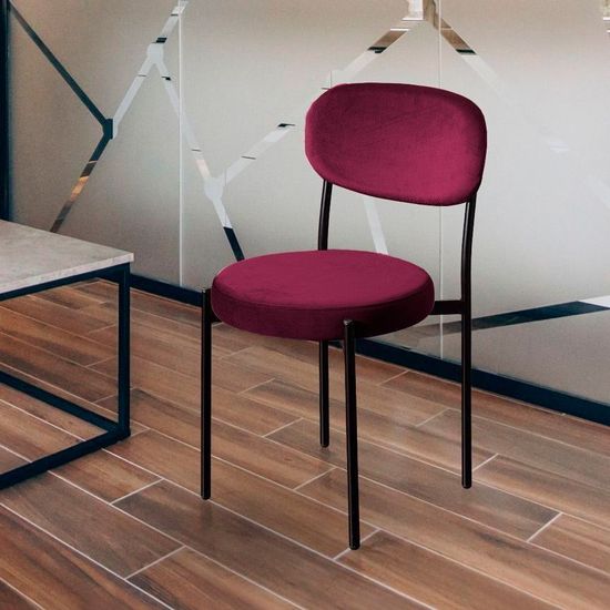 Стул Mason, бархат винно-красный 16