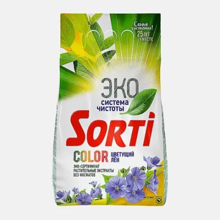 Стиральный порошок Sorti Color Цветущий лен 2.4кг