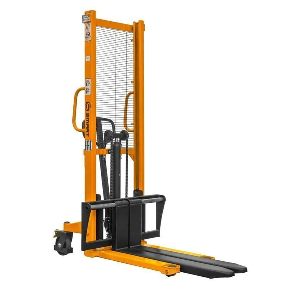 Ручной гидравлический штабелер SDJA 2016 (г/п 2 т, 1.6 м, раздвижные вилы) SMART