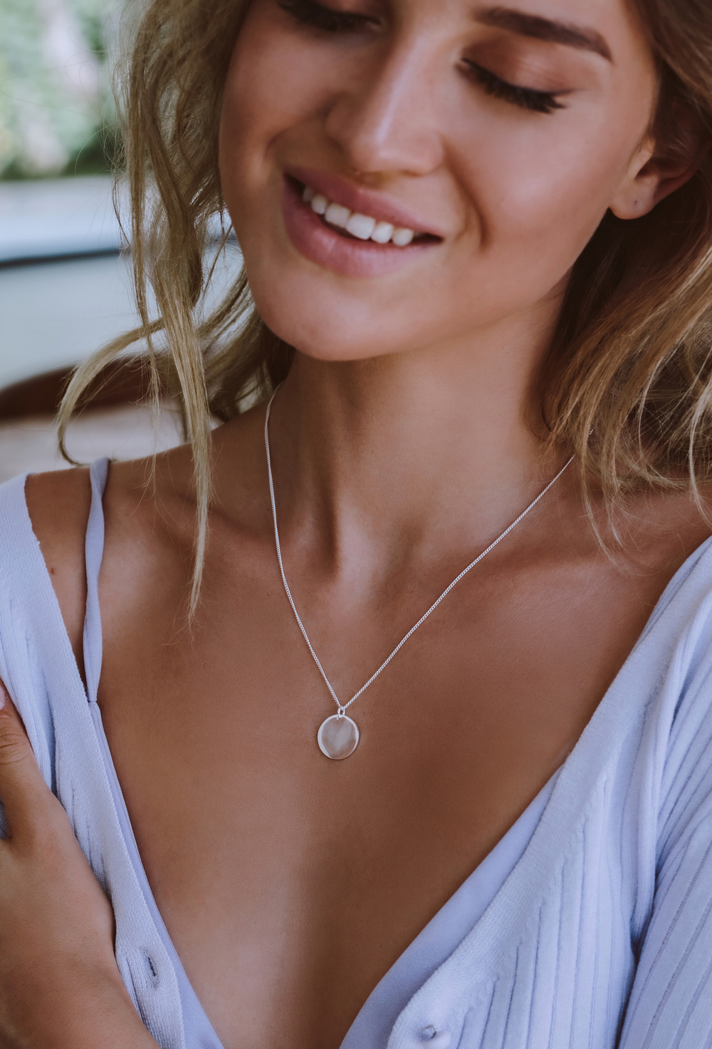 Колье «Двусторонняя маленькая монетка»