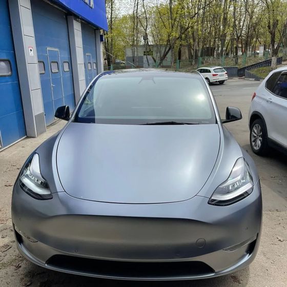 Пленка матовая серая Metal Flash Сharcoal Carbins