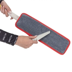 Швабра с отжимным механизмом ''бабочка''+ 2 насадки из микрофибры WMC TOOLS WMC-XH(white)
