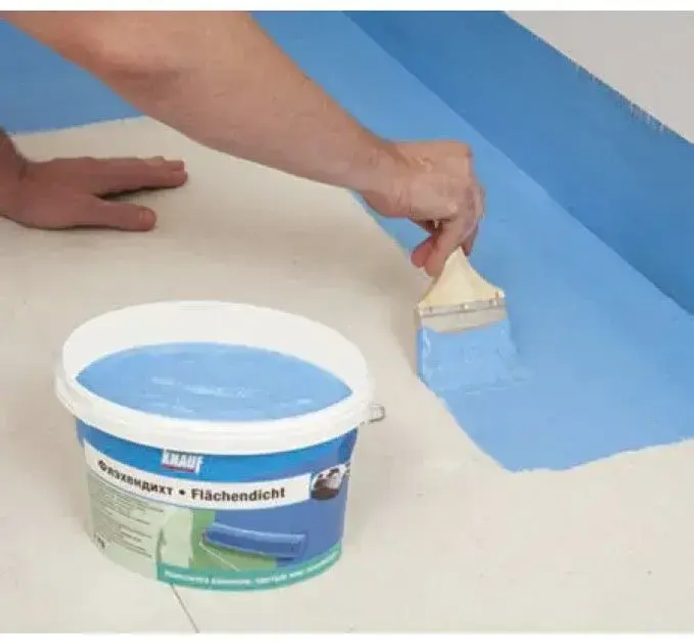 Гидроизоляция обмазочная KNAUF Flachendicht на латексной основе, 5кг