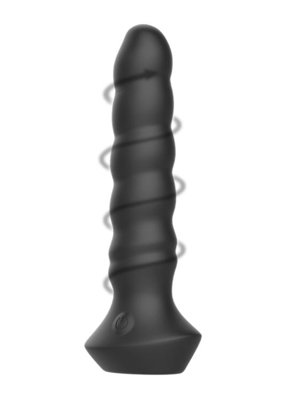 Черный перезаряжаемый мультискоростной вибратор №02 Undulating vibrator - 19 см. (Цвет: черный)