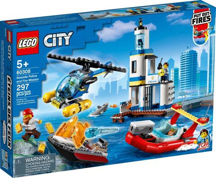 Конструктор Lego City / Лего Сити / Операция береговой полиции и пожарных / 60308