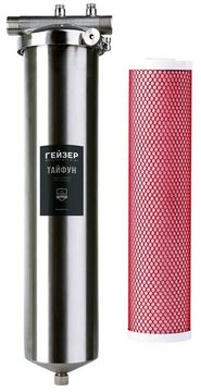 Магистральный фильтр Гейзер Тайфун 20ВВ 1" с картриджем Арагон арт. 32067