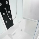Душевой бокс Orans SR-86202WM стекло прозрачное/профиль белый