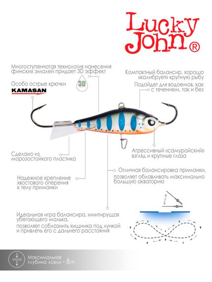 Балансир Lucky John BALTIC 4 40мм/103