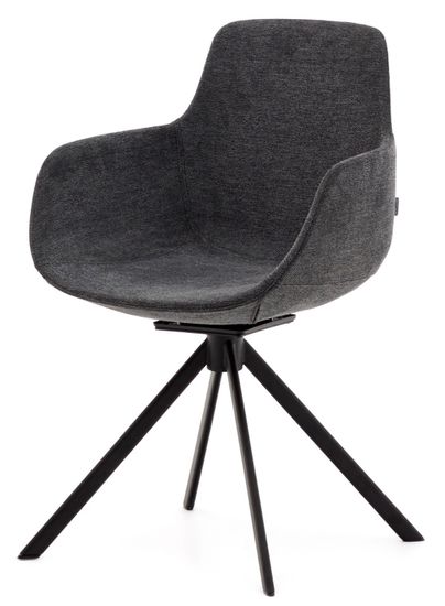 Поворотное рабочее кресло Tissiana из темно-серое La Forma