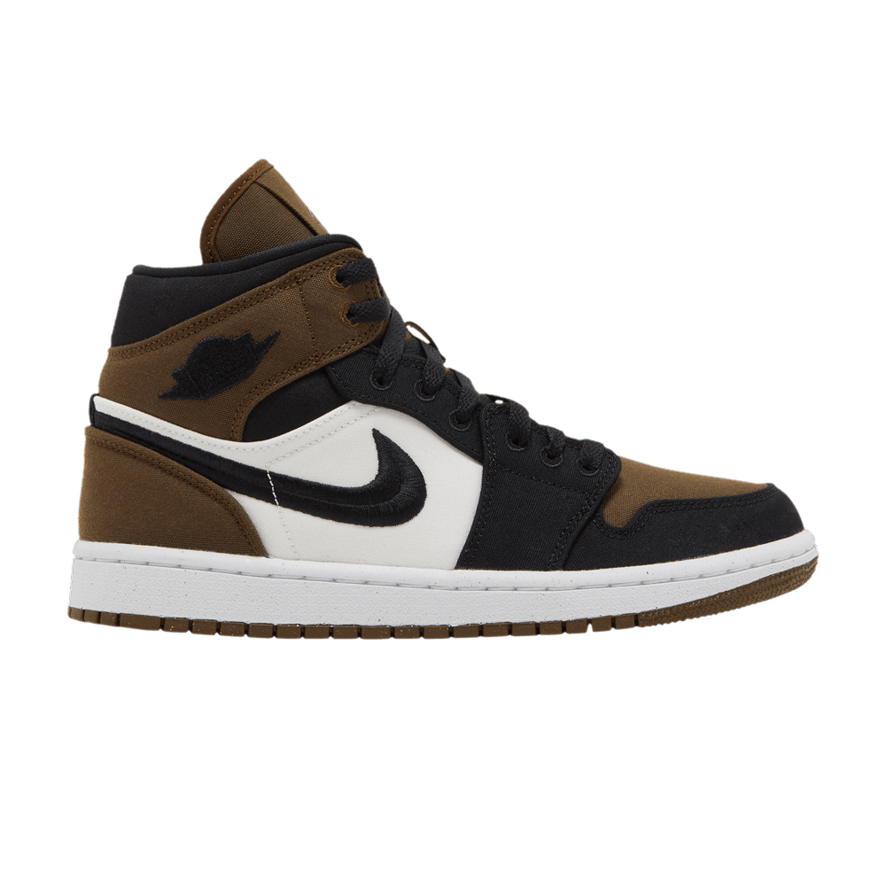 Кроссовки Jordan Air Jordan 1 Mid Se "Olive Toe" (Женская размерная сетка)