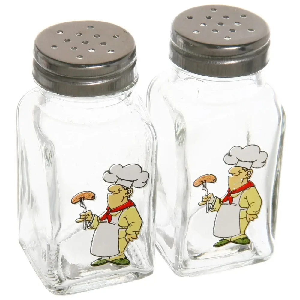 Набор для специй 2 шт (солонка+перечница) «Повар»