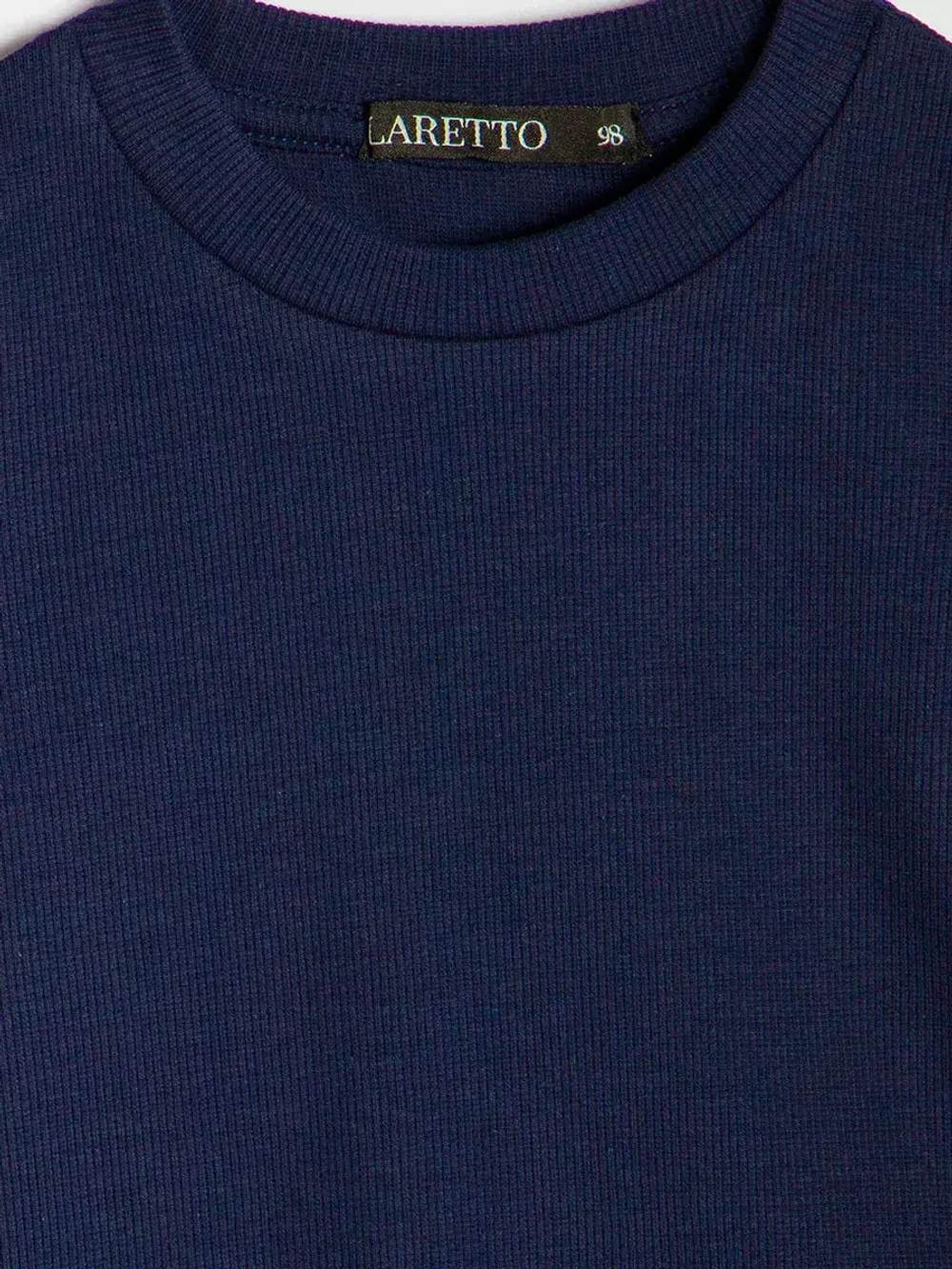 Лонгслив детский кофта в рубчик хлопок