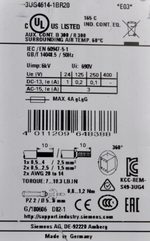 Реле контроля Siemens 3UG4614-1BR20  SIEMENS.
