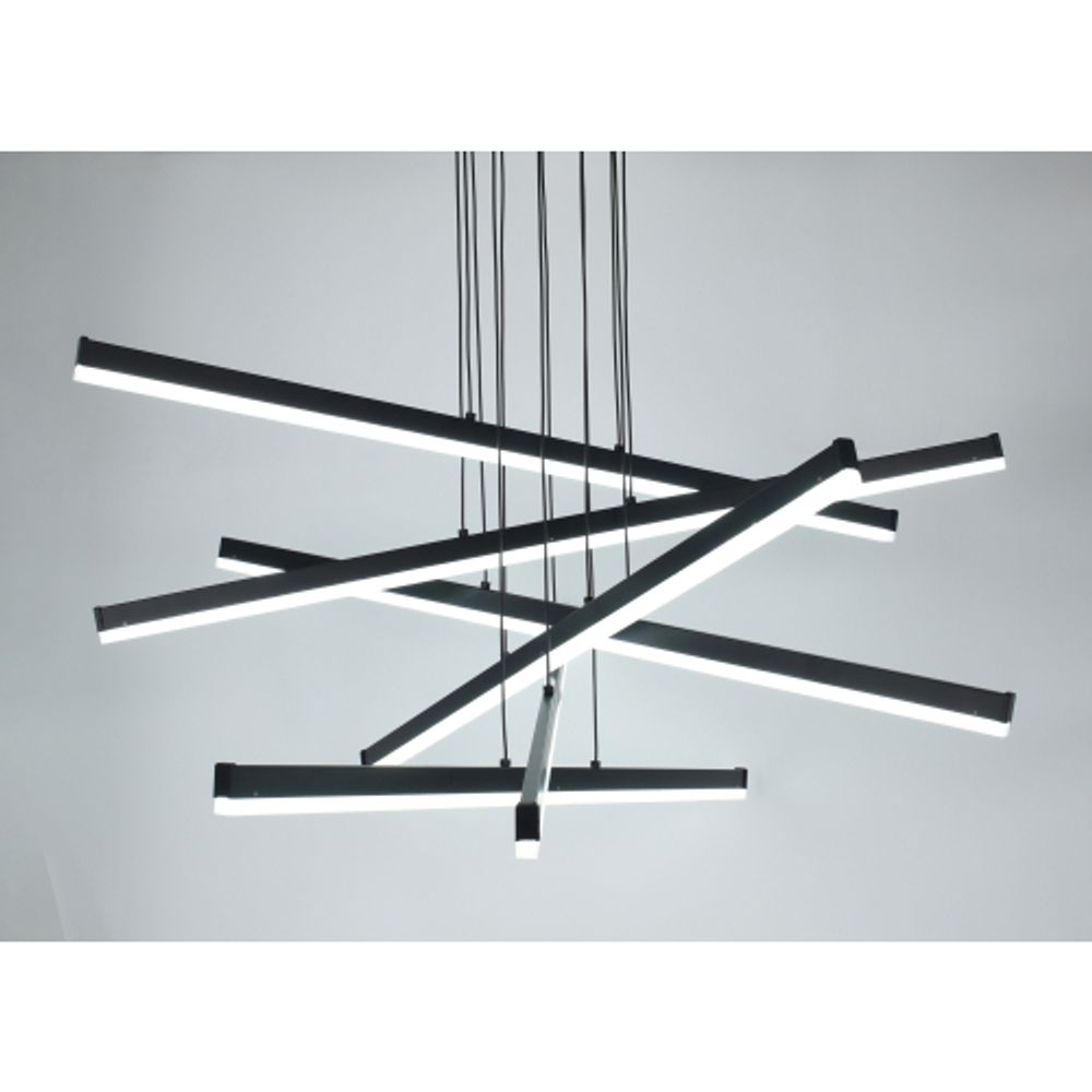 Светильник подвесной (подвес) Rivoli Mabel 6183-201 LED 120 Вт 3000-6000К чёрный светодиодный с пультом