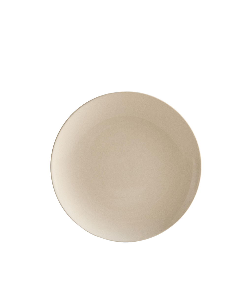 Zara Home тарелка десертная из каменной керамики, цвет кремовый, 21 см