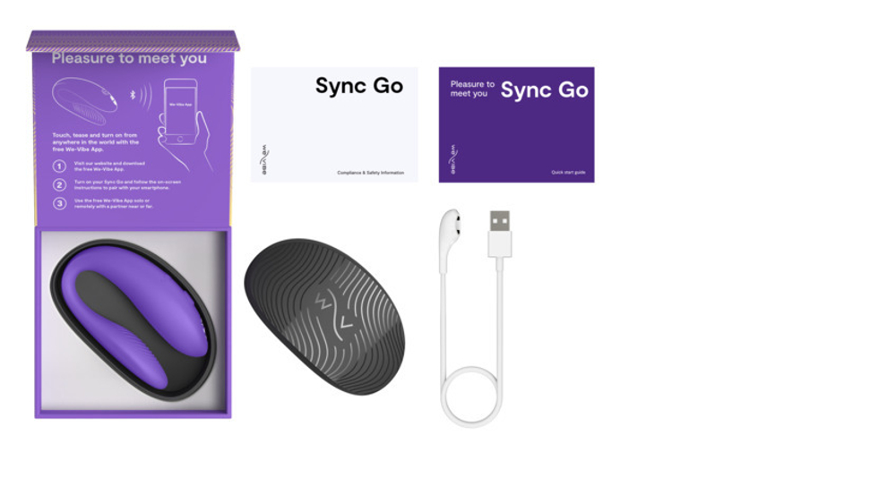 Вибромассажер для пар We-Vibe Sync Go (фиолетовый)