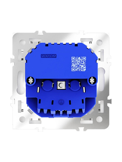 Розетка 1-м СП S70 16А с USB A+С с заземл. защ. шторки механизм бел. матов. Voltum VLS040502