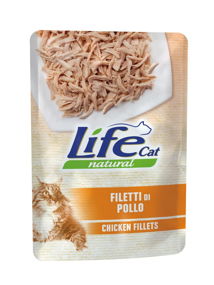 Lifecat chicken пауч для кошек с курицей в желе 70 г