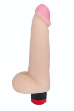 Телесный вибромассажёр HUMAN COPY 8,8 - 21,5 см. (Цвет: телесный)