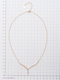 "Латеса" колье в золотом покрытии из коллекции "Constanta" от Jenavi с замком карабин