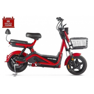 Электроскутер INTRO BUMP черно-красный