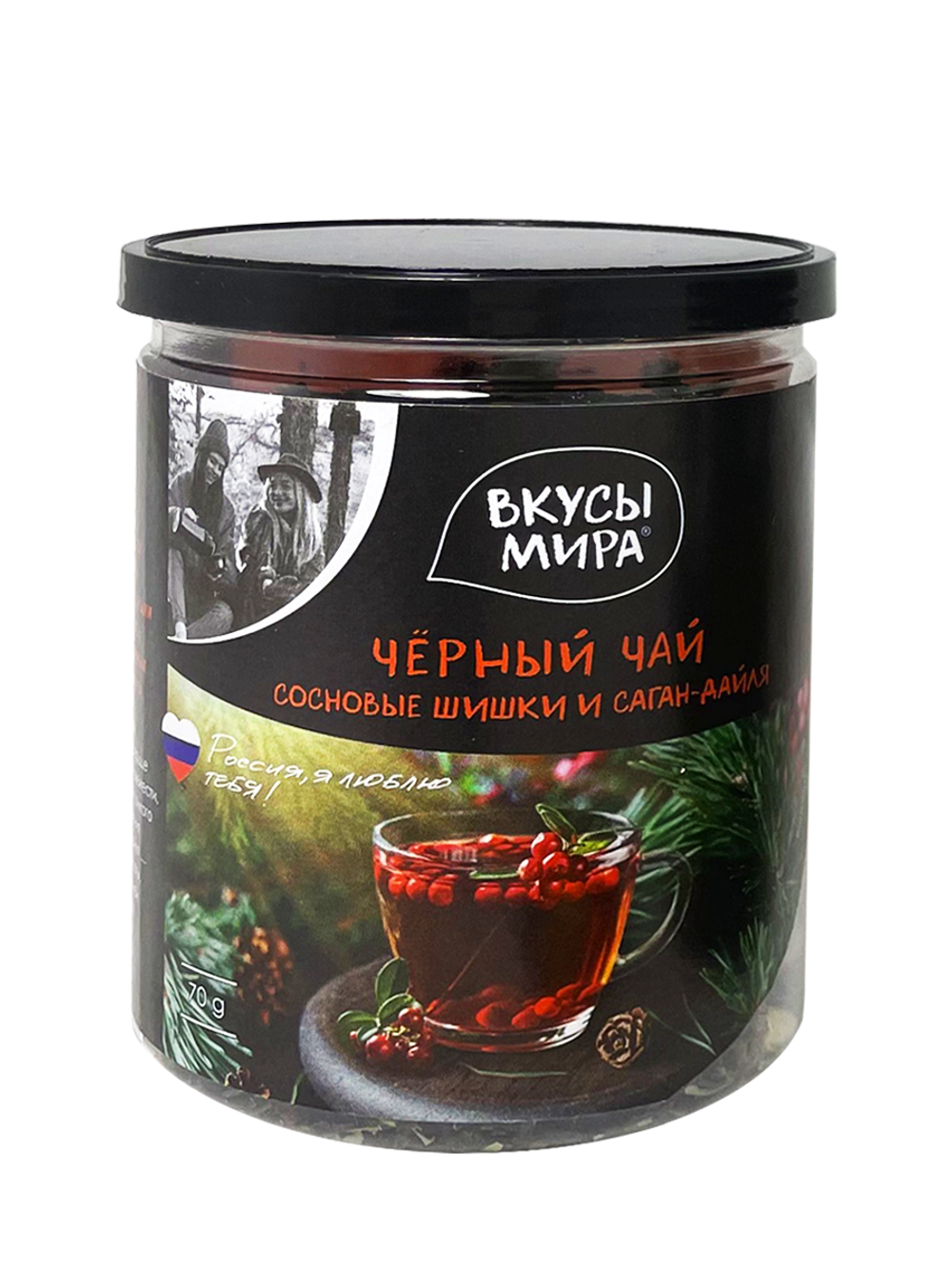 Чай черный Сосновые шишки и саган-дайля 70г