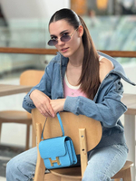 Сумка Hermes из кожи крокодила 18 см