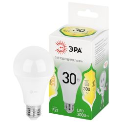 Лампа светодиодная ЭРА GREEN LINE LED A65-30W-830-E27 GL 30Вт груша теплый свет E27 | Лампы cветодиодные Груша (A)