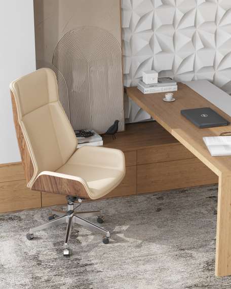 Кресло руководителя TopChairs Crown SN бежевый