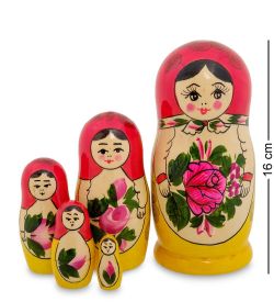 Народные промыслы МР-10/26 Матрешка 5-кукольная D (Семеновская)