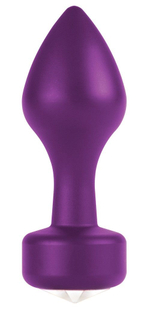 Фиолетовый анальный плаг Elegant Purple - 8,3 см. (Цвет: фиолетовый)