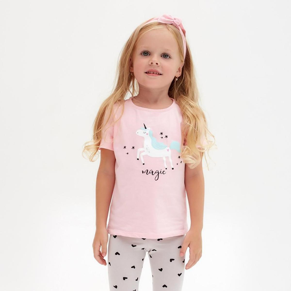 Футболка д/девочки KAFTAN "Unicorn" р. 134-140. 5425559, 1 шт.