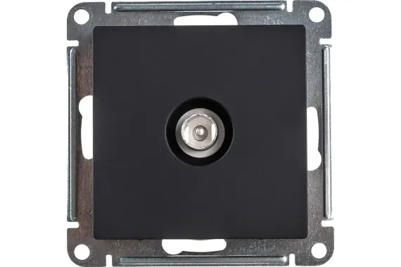 Розетка TV Systeme Electric ATLASDESIGN карбон 37178