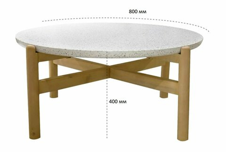 Комплект деревянной плетеной мебели Tagliamento Talara LOUNGE3, бежевый, лен