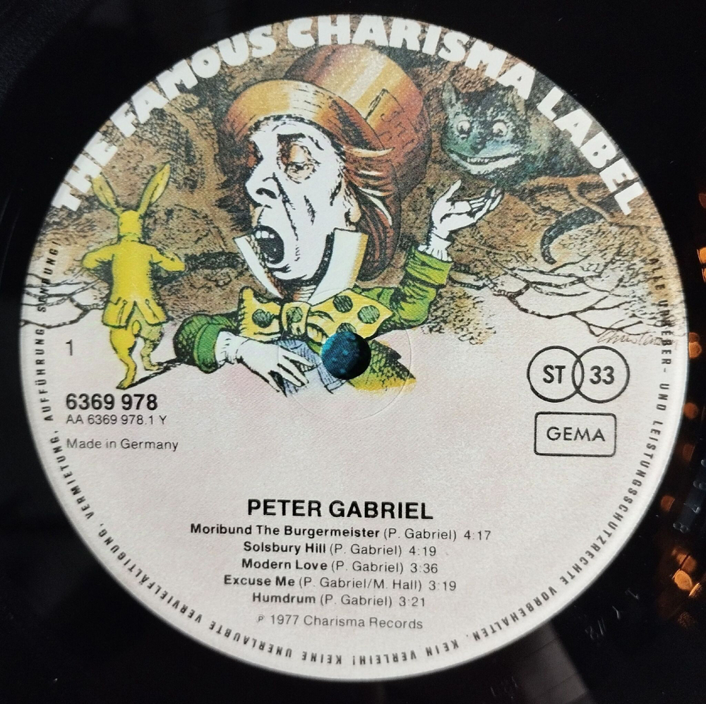 Винтажная виниловая пластинка LP Peter Gabriel (Germany 1977)