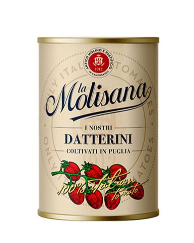 Томаты Черри La Molisana Datterini в томатном соке прямого отжима, консервированные 400 гр.