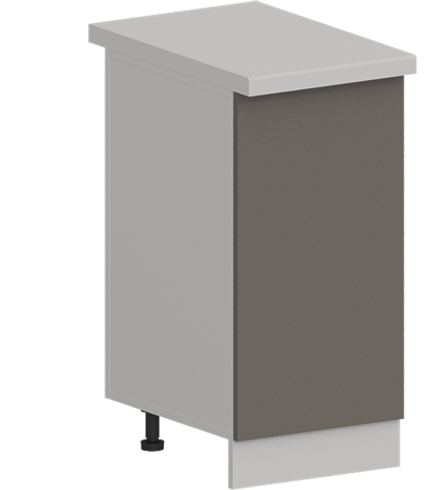 Кухня Модуль ШН 400 Белый / Грей Софт