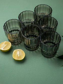 Набор бокалов для виски, 250 мл. 6 шт. Черные