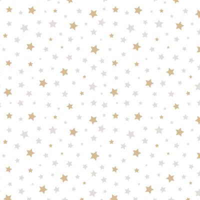 Мелкие золотые и серебряные звёздочки