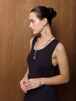 Колье "Coin rich pearl" Bicolor