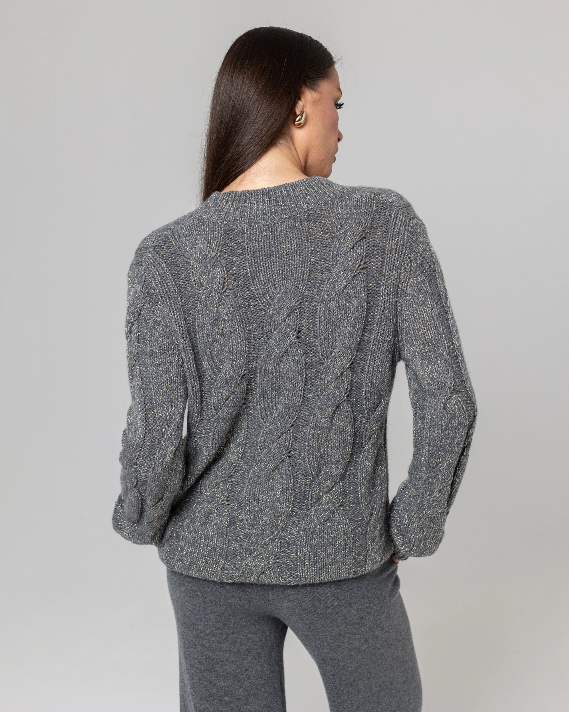 Кашемировый кардиган с люрексом