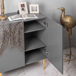 Комод Тропик Стайл с 2 полками Серый Голд