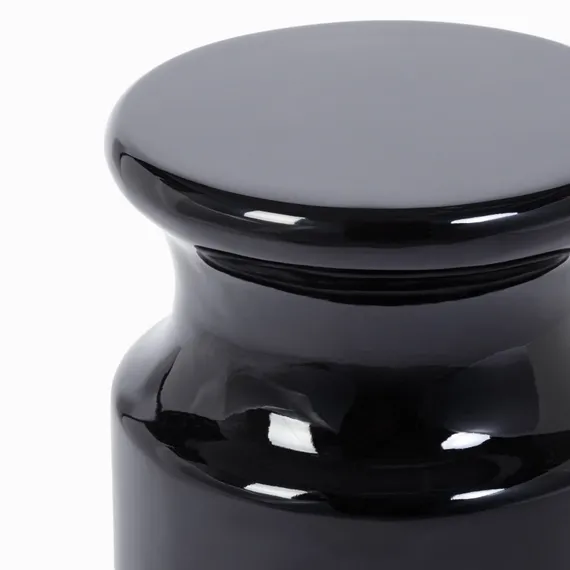 Кофейный стол Perry Ø33х45 см, черный глянец