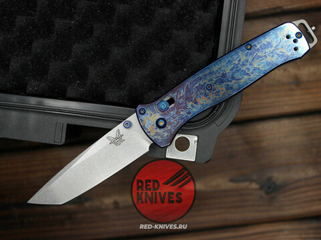 Нож Benchmade Bailout 537 "Огненный" Титан